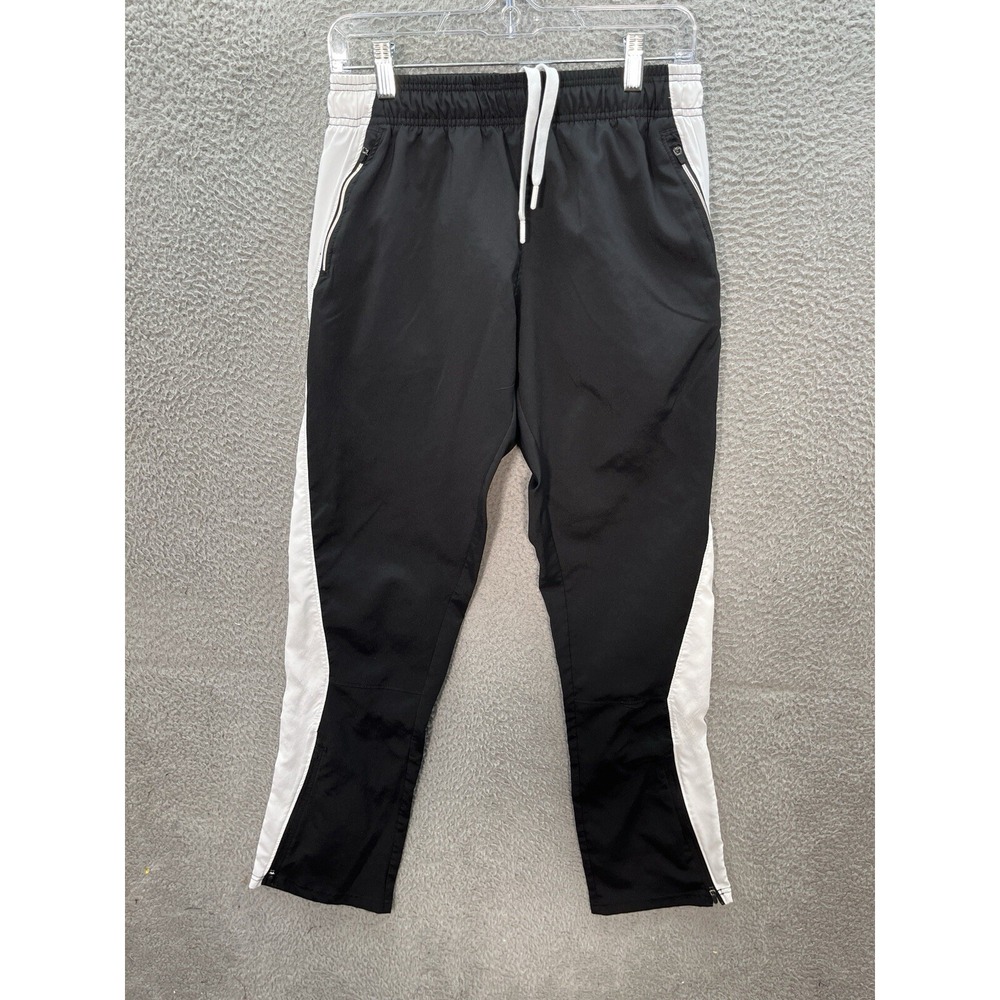 Russell‎ Athletic Track Pants Adult Medium Black White Sweatpants Jogging Gym
